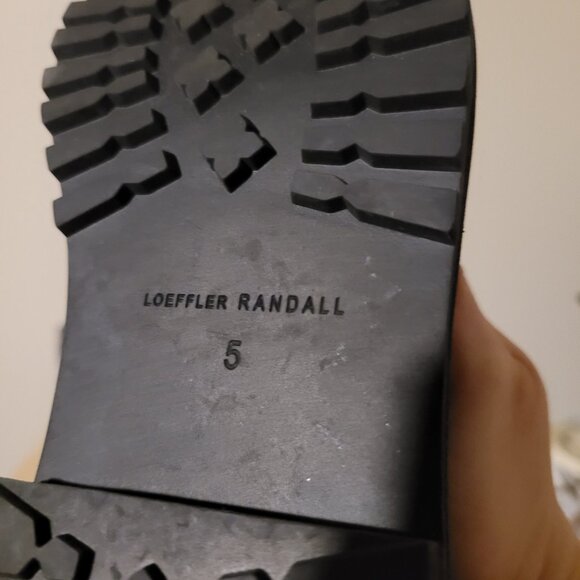 Loeffler Randall Black Bridget Chelsea Combat Boots SZ 5 - Picture 6 of 6